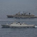 PERKUAT INTEROPERABILITAS ANTAR KAPAL, SATGAS MTF TNI KONGA XXVIII-P/UNIFIL LAKSANAKAN ADVANCE MANEUVERING EXERCISE DI LAUT MEDITERANIA